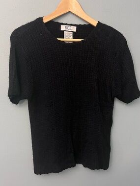 Vintage Bice Silk Blend Short Sleeve Sweater